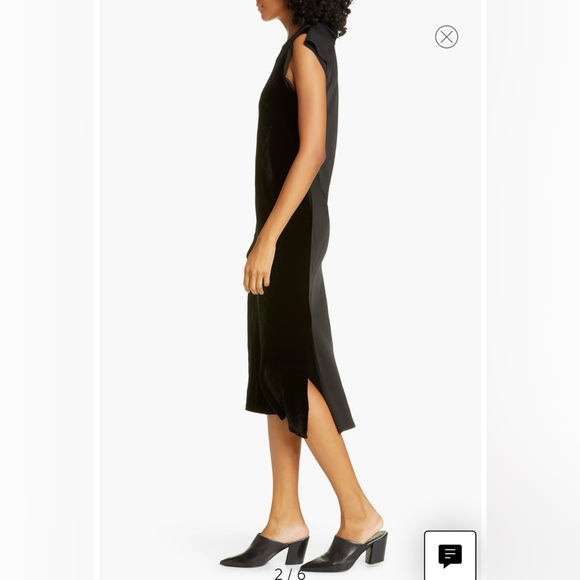 Helmut Lang Velvet Midi Dress - Picture 9 of 10